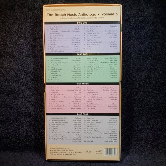 VINTAGE BEACH MUSIC ANTHOLOGY VOLUME 3: FOUR COMPACT DISCS, EIGHTY MUSIC CUTS - Picture 2 of 8